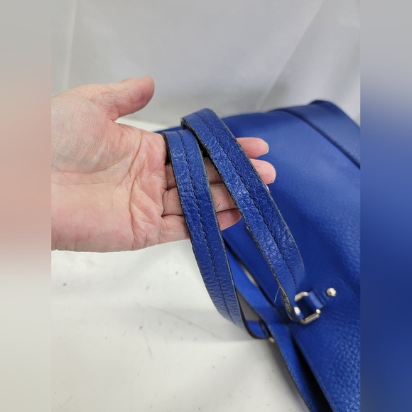 Kate Spade Blue Leather Tote Bag - Picture 7 of 14